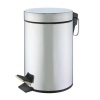 Stainless steel shiny finish 'round' pedal bin Photo