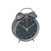 NeXtime 23cm Wake Up Metal Round Alarm Clock - Black Photo