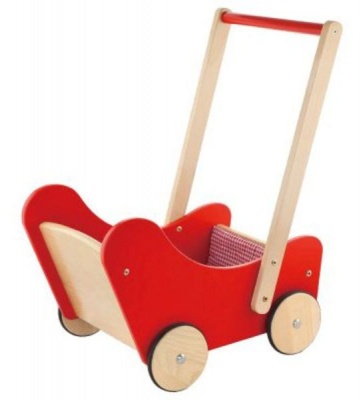 Photo of Viga Wooden Doll Stroller Pram