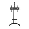 Mountright Trolley Screen Stand with Shelves for Screens 27-65 inches Photo
