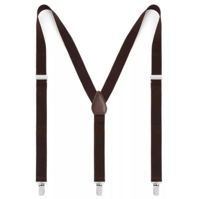 Aankopen Unisex Suspenders Braces Chocolate Brown