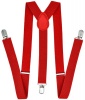 Aankopen - Unisex Suspenders Braces - Blood Orange Red Photo