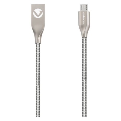 Photo of Volkano Micro USB Cable - Iron Series - 1.2m - Silver