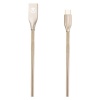 Volkano Iron Series Round Metallic Spring Type-C Cable - 1.2m - Gold Photo