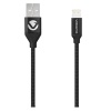 Volkano Weave Series Fabric Braided MFI Lightning Cable - 1.2m - Black Photo
