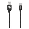 Volkano Weave Series Fabric Braided Type-C Cable - 1.2m - Black Photo