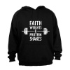 Faith. Weights & Protein Shakes - Hoodie Photo