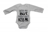 Please Don't Kiss Me - LS - Baby Grow Photo