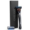 QShave Black Spider Manual Razor Plus 2 Blades Photo