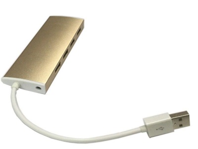 Photo of ZATECH 4 Port HUB Gold USB 2.0 480MBPS