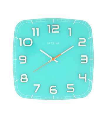 Photo of NeXtime 30 x 30 x 3.5cm Classy Square Glass Wall Clock