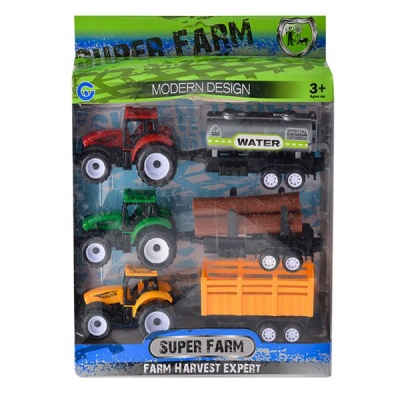 Photo of Super Farm - Vehicles - Farm Tractor - Childrens Toys - Set Of 3