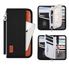 HEARTDECO Travel Passport Holder RFID Block Card Wallet Tickets Organizer Photo