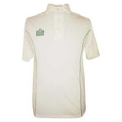 Photo of Admiral County Piped Short Sleeve Cricket Shirt - Emerald