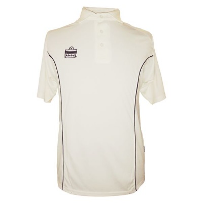 Photo of Admiral County Piped Short Sleeve Cricket Shirt - Navy