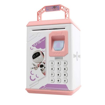 Photo of Fingerprint Password Money Box Kids ATM - Pink