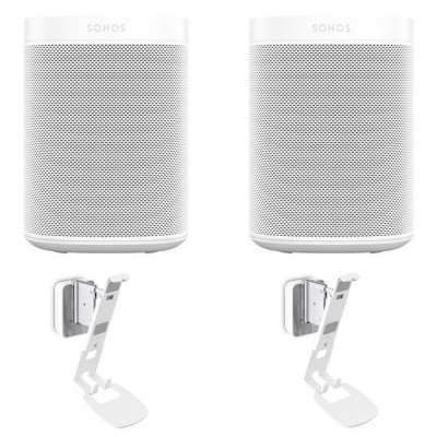 Photo of Sonos One SL WiFi Speakers With Vogels Wall Brackets Bundle White
