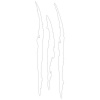 Scratch Stripe Claw Marks Vinyl Stickers Photo