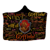 Harry Potter Hooded Blanket Gryffindor Photo