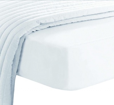 Photo of Pizuna 100% Long Staple Cotton Fitted Sheet White Double