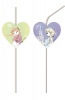 Frozen Sparkle Medallion Flexi Drinking Straws 6pack Photo