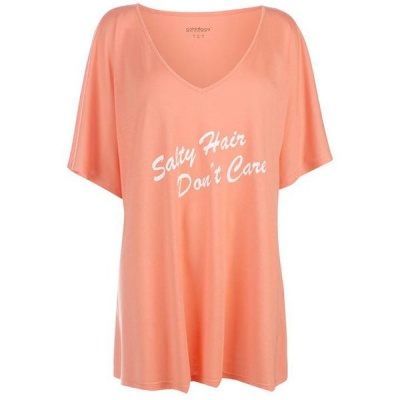 Photo of Golddigga Ladies Slogan T Shirt - Coral Salty Hr [Parallel Import]