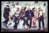 BTS - Group Bed Poster with Black Frame Photo