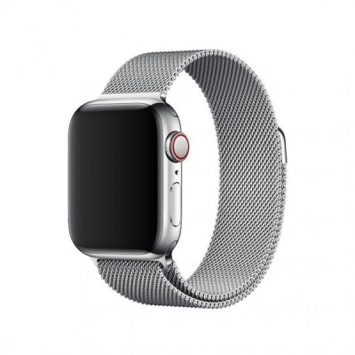 Photo of Meraki 42mm/44mm Milanese Band For Apple Watch - Silver