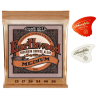 Earthwood Medium Ph.Bronze Guitar Strings with 2 Sharkfin Pics Photo