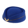 Beret airline air hostess flight attendant hat for women ladies-light blue Photo