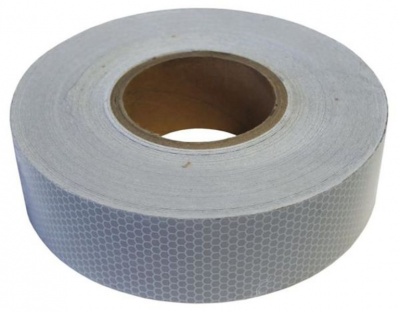 Photo of White Automotive Reflective Tape - 50mm x 45 Meter Roll