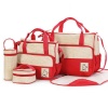 Optic 5" 1 Multi - Functional Diaper Backpack - Red Photo