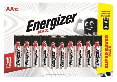 Photo of Energizer 1.5v MAX Alkaline AA Battery Card 12