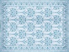 White and Green Floral Table Cloth 130 x 80 Photo