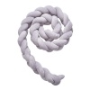 Baby Crib Bumper Knotted Braided Plush - Grey Photo