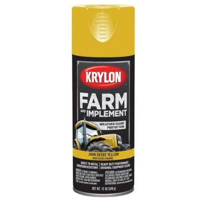 Photo of Krylon Farm Paint John Deere Yellow 354ml