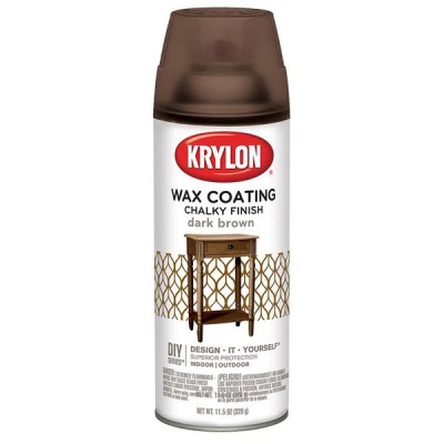 Photo of Krylon Chalky Finish Dark Brown Wax Coat - 354ml