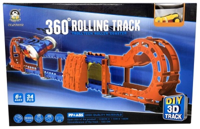 360 Rolling Racing Car Track