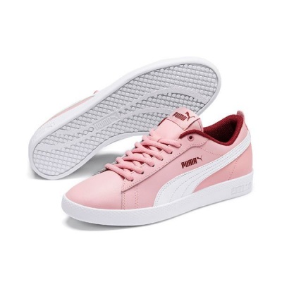 Photo of Puma Women's Smash V2 L Tennis Inspired Shoes - Pink/White