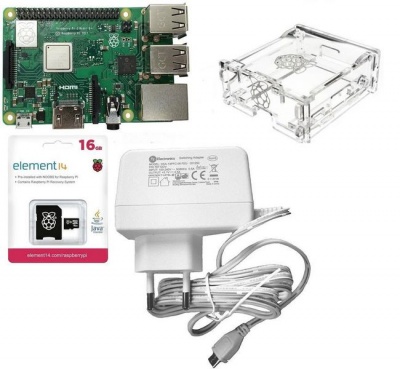Photo of Raspberry Pi 3 B Basic Kit 1Gb Ram micro-SD Card Case