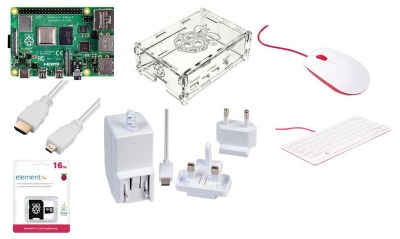 Photo of Raspberry Pi 4 B Starter Kit 2Gb Ram 16GB Noobs Case PSU White