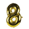 Balloon Helium Foil Gold 8 Photo