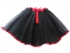 G4A - Kids Tutu Skirt - Black with Red ribbon trim Photo