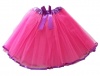 G4A - Kids Tutu Skirt - Pink with Purple ribbon trim Photo