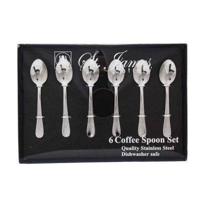 Photo of St. James Cutlery Oxford 6 Piece Coffee Spoons in Gift Box