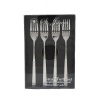 St. James Cutlery Cambridge 18/10 4 Piece Steak Forks in Gift Box Photo
