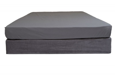 Photo of Dreyer Polycotton Percale 200TC Fitted Sheet - Grey