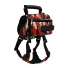 Outdoor Adjustable Pet Saddle Bag Dog Harness Backpack - Red Camouflage Photo