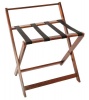House of York - Luggage Rack With Backrest - Mahogany Photo