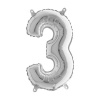 Party Baloon Number - 3 Photo
